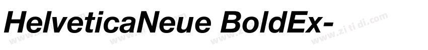 HelveticaNeue BoldEx字体转换